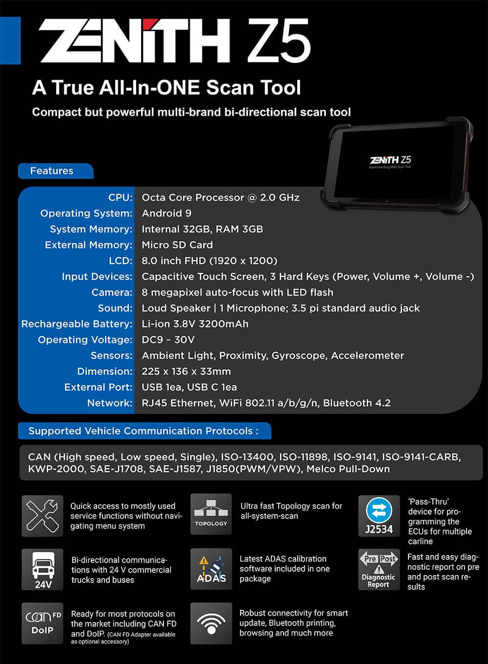 EZDS Zenith Z5 Product Description